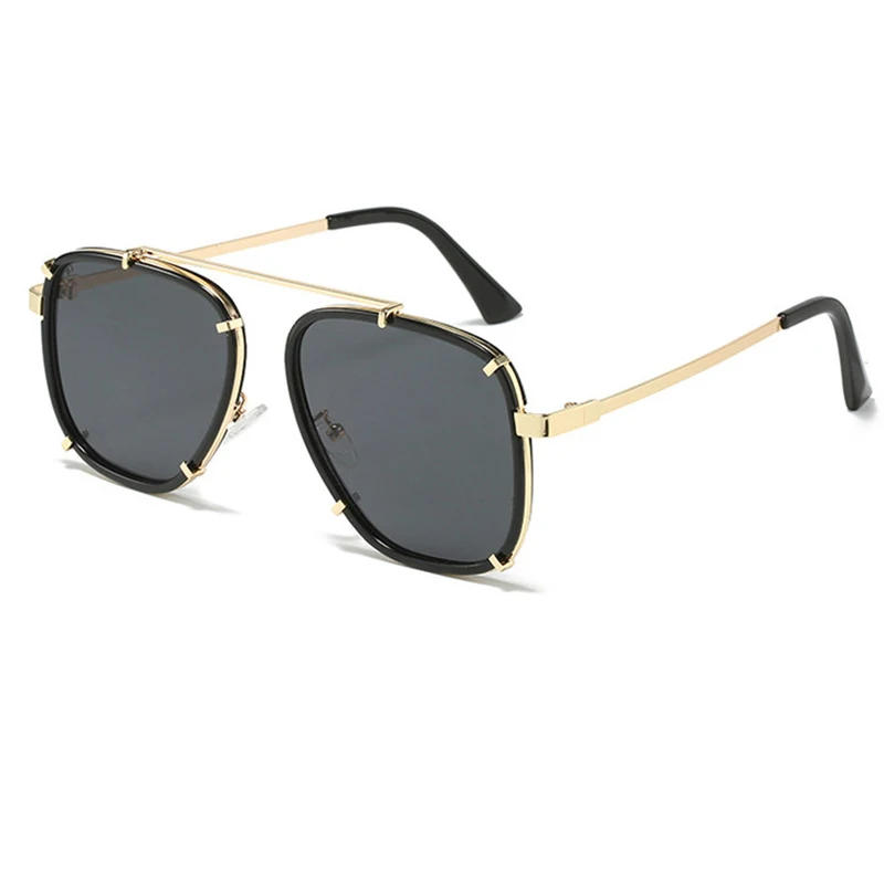 

2023 New Gradient Sunglasses for Men Women Fashion Metal Frame Sun Glasses Brand Design Luxury Oculos De Sol UV400