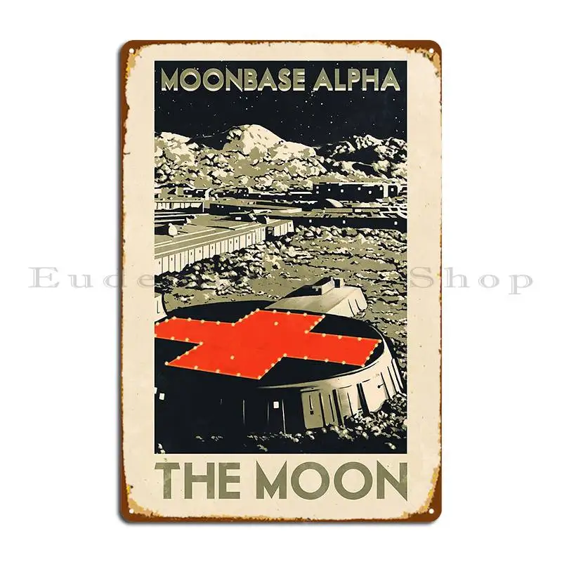 Металлическая табличка Travel S Moonbase Alpha