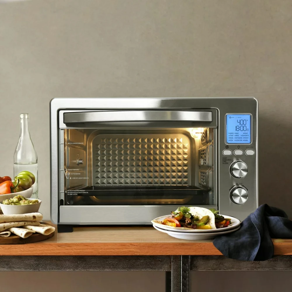 

Fryer Toaster Oven 12-in-1 Countertop Oven with Speedy Convection, Large 34 Capacity, 1750W, Stainless Steel - Gray