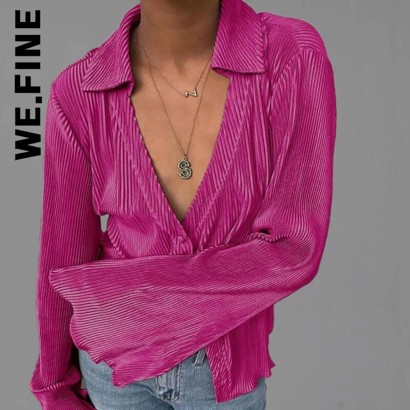 Женский офисный комплект из рубашки и брюк с высокой талией широкими штанинами