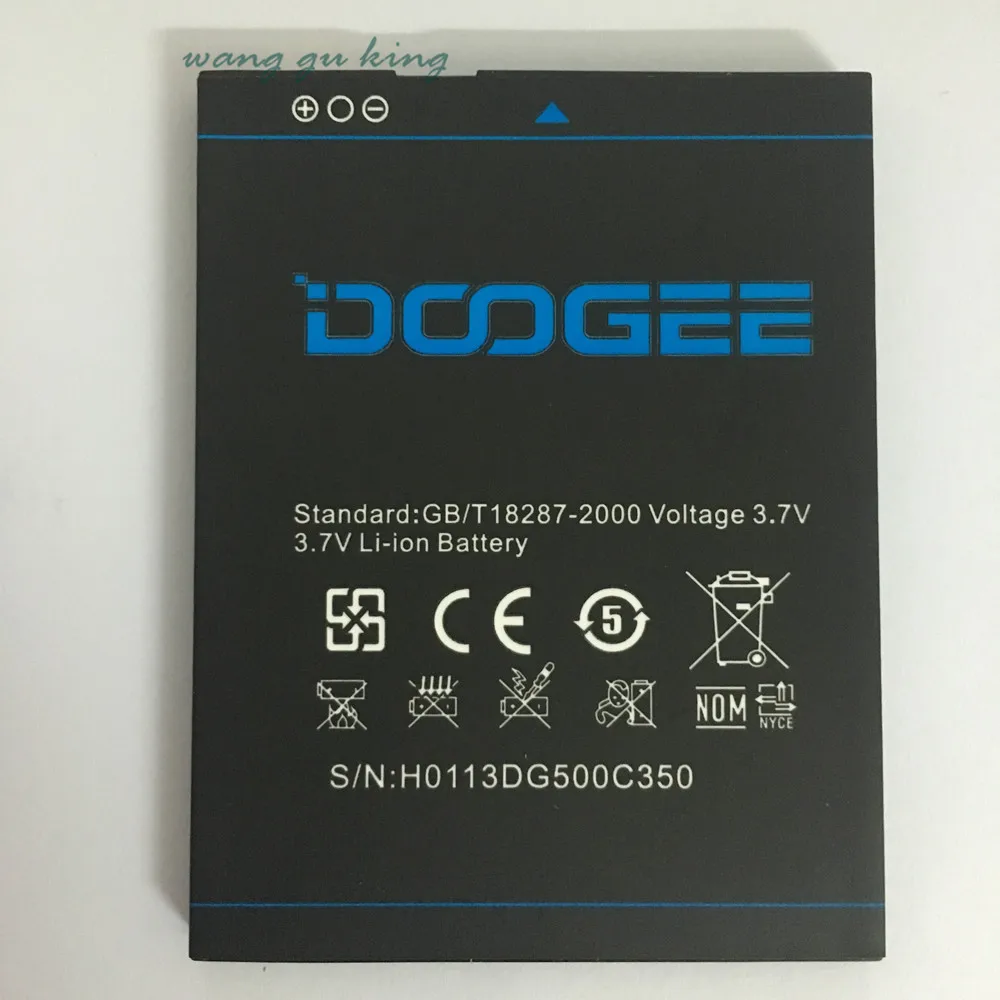 

+Tracking Number Original Li-ion 2800mAh B-DG500C Battery For DOOGEE DG500 DG500C Mobile Phone Rechargeable Bateria Accumulator