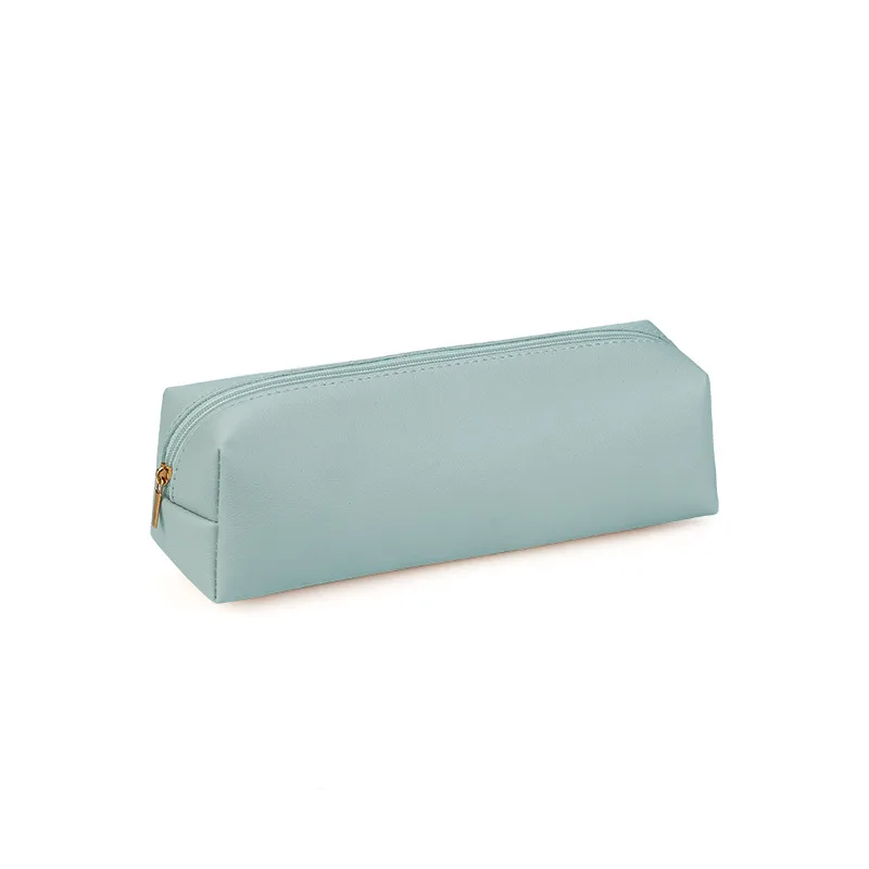 

Бизнес-офис, пенал с индивидуальным именем, простой студенческий держатель для ручек на молнии, гравировка инициала, кисть для макияжа, сумка для хранения косметики