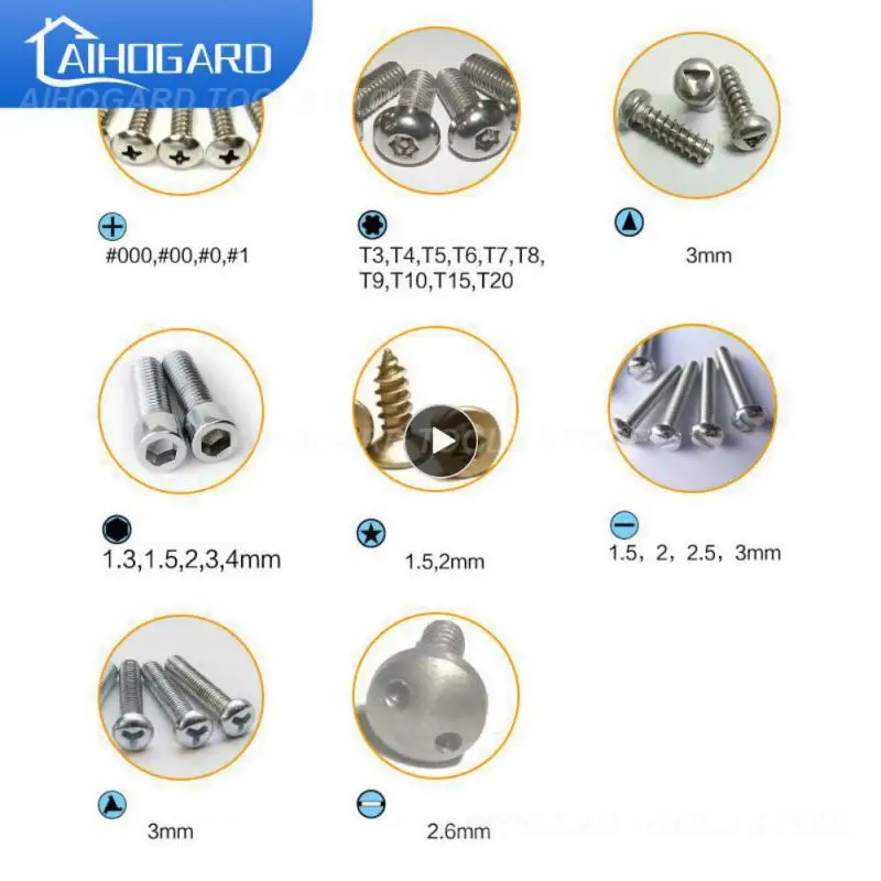 

122 In 1 Screwdriver Set Multi-function Screwdriver Torx Hex Phillips Screw Bits Repair Mobile Phone Laptop PC Hand Tools Kit