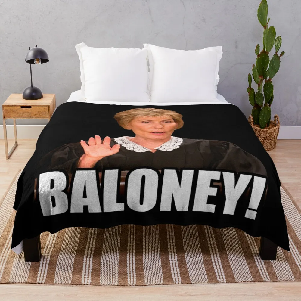 

Judge Judy - Baloney Throw Blanket Sofas Floral Throw Blanket Beach Blanket