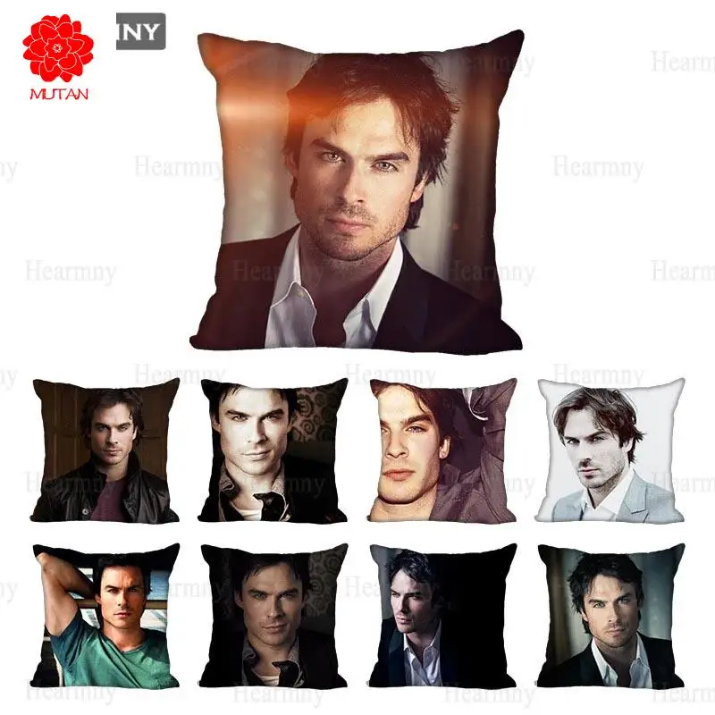 

Чехол-Подушка Ian Somerhalder, домашняя невидимая Декоративная Подушка на молнии, чехол s 40x40,45x45 см