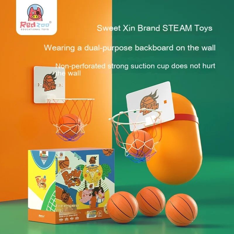 

Shooting big battle hanging on the wall head wearing dual-purpose basketball frame board children's outdoor ball toy