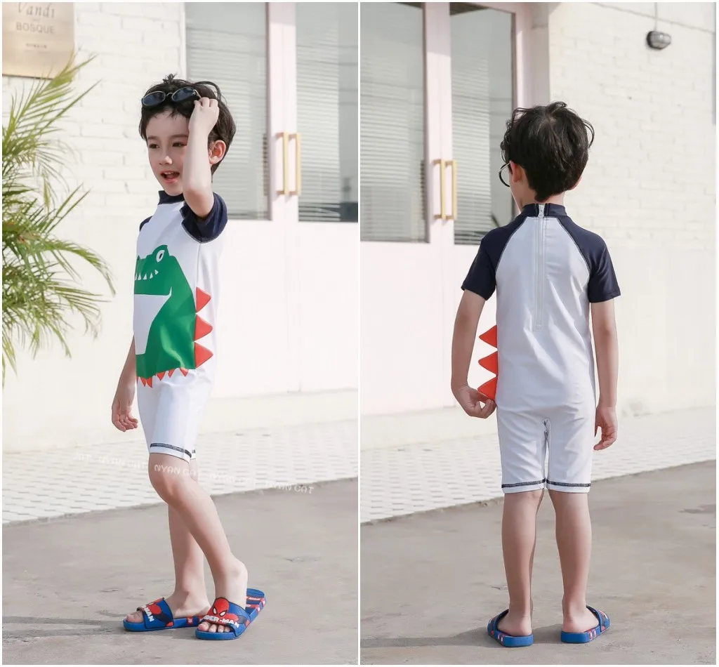 Купальный костюм для маленьких мальчиков купальник малышей детская УФ-одежда UPF50