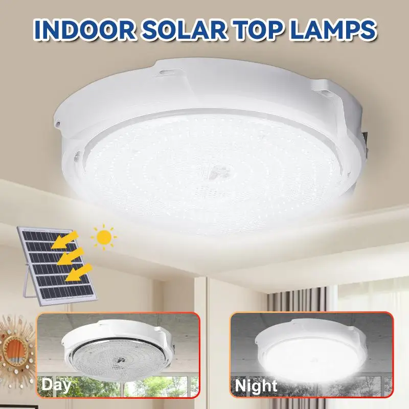 

Indoor Led Lights For Room Ceiling Solar Charging Bedrooms Bathrooms Courtyards Outdoor Waterproof Light Solar Ceiling Light