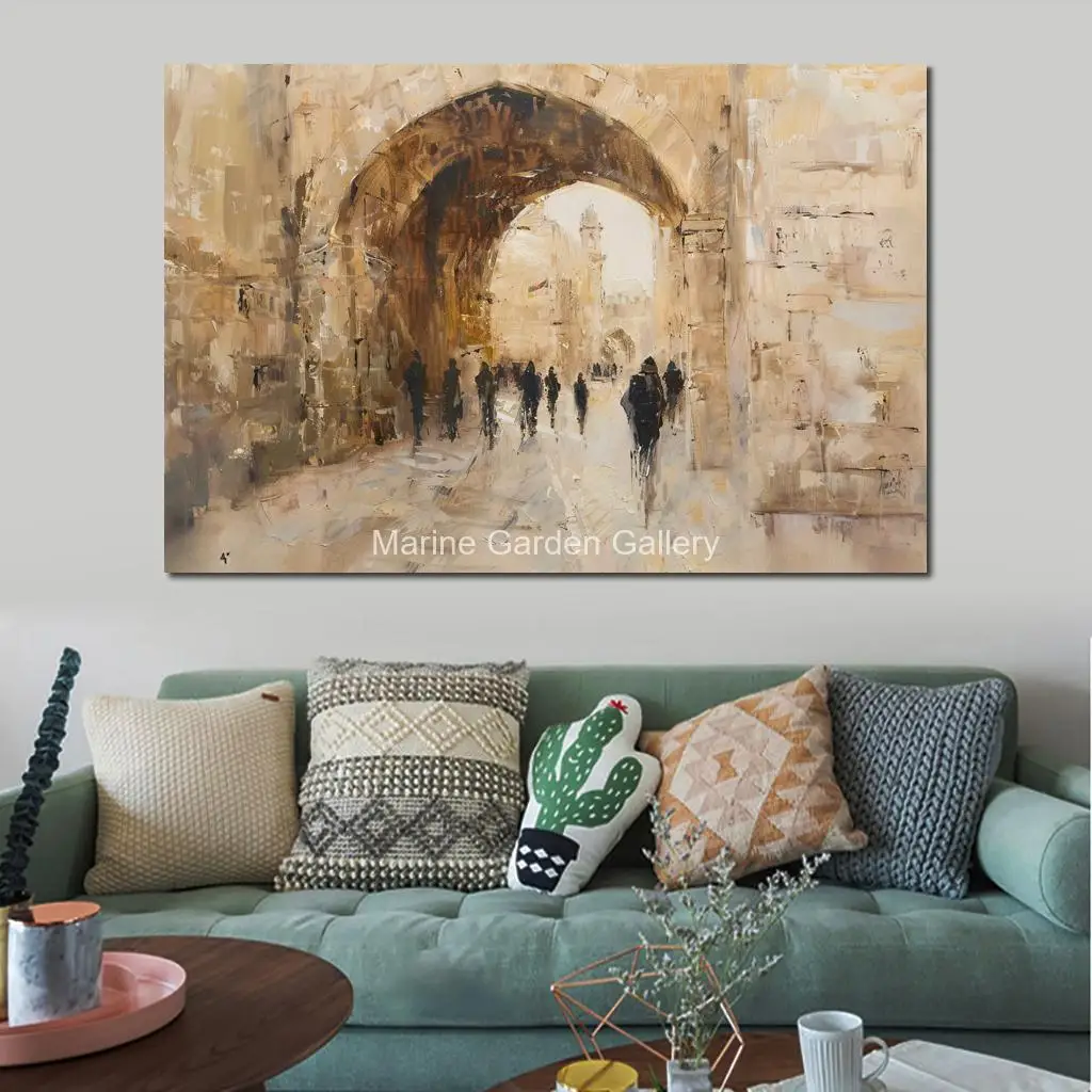 Абстрактная живопись Kotel холст настенное искусство еврейского творчества ручной