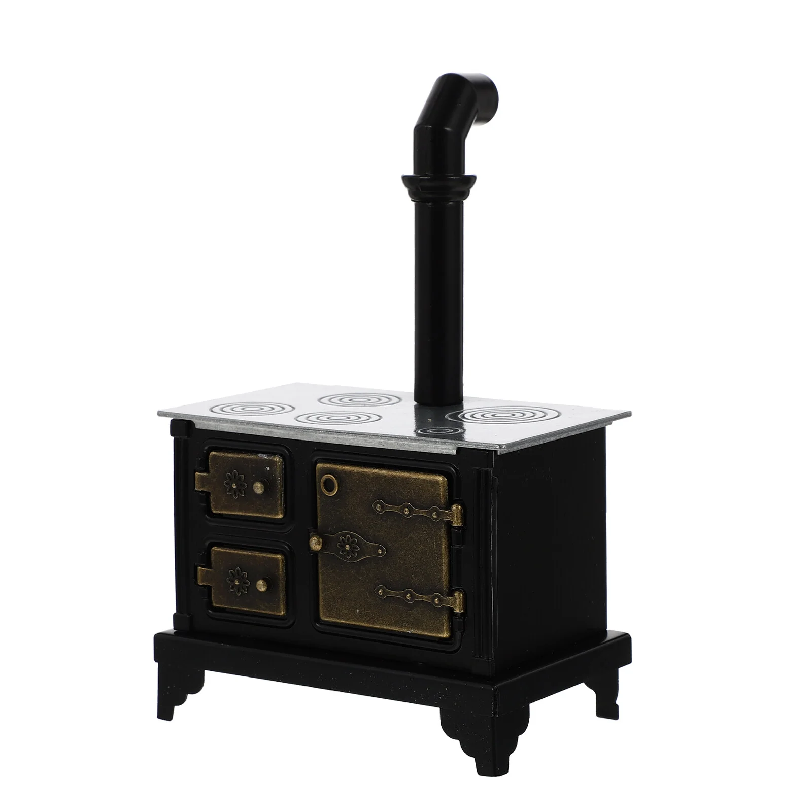 

Mini House Small Furniture 1/12 Cook Stove Cooking Bench Simulation Iron Scene Layout Child