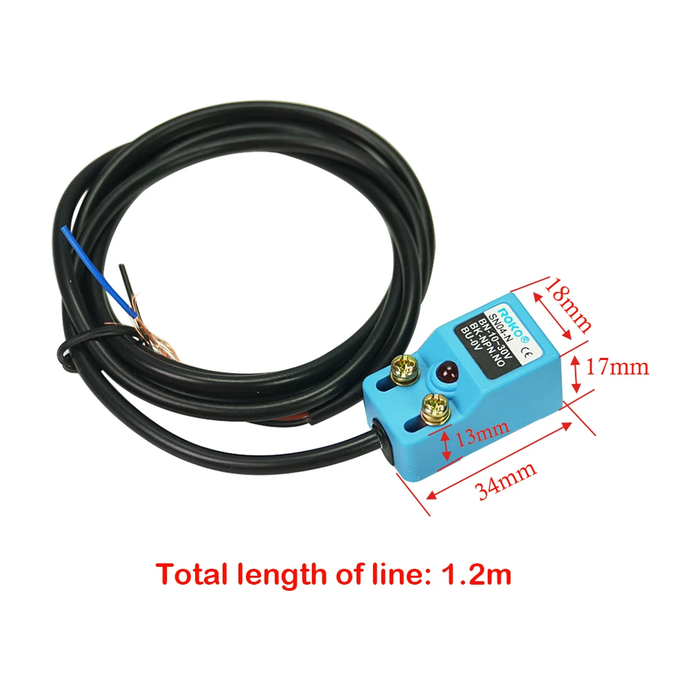 

ROKO SN04-N Non-contact Photoelectric Zero Position Close Limited Homing Switch For Slide Platform CNC Engraving Cutting Machine