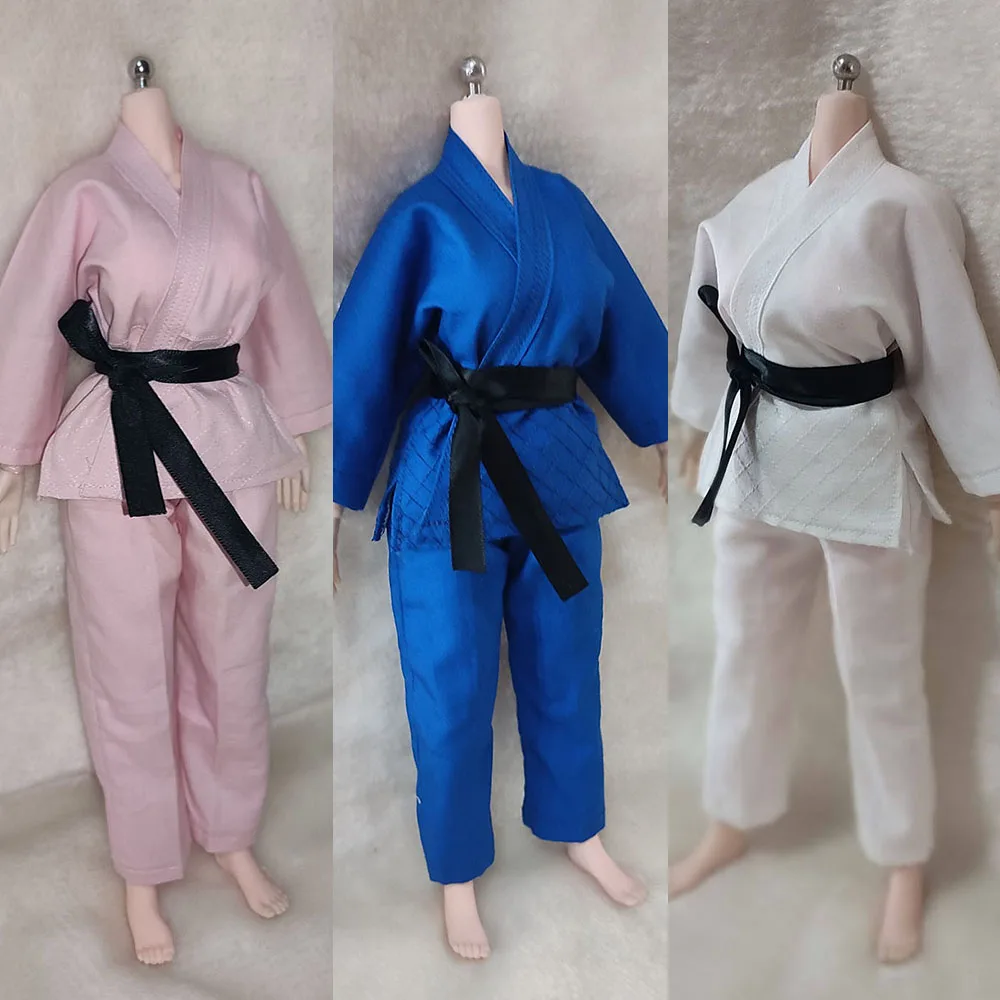 

1/6 Scale Female Soldier Taekwondo Judo Sportswear Karate Martial Arts Uniforms Suits Fit 12'' Action Figure Model Toys