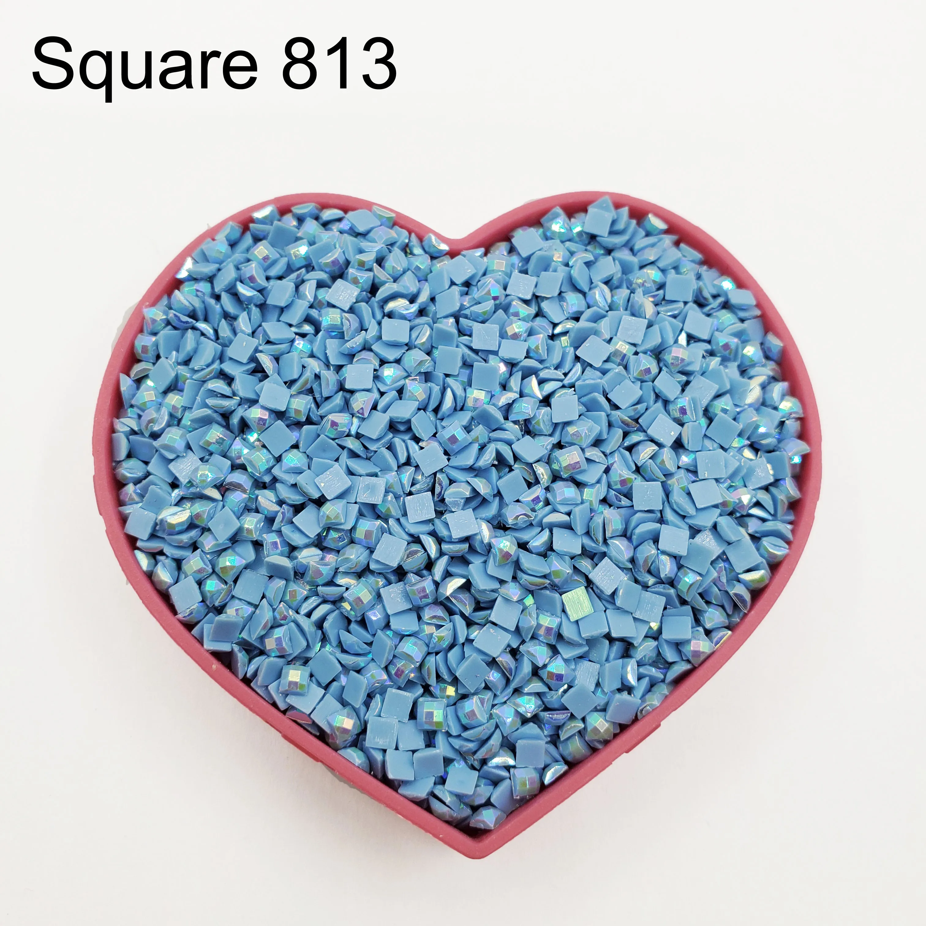 

2023 New AB Stone Square Drills For DIY Diamond Painting Embroidery Rhinestones Colorful Mosaic AB diamond Resin Electroplating