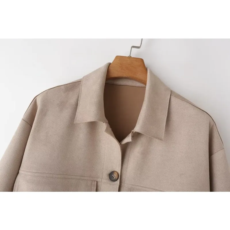 Элегантные и красивые женские куртки TRAF ZR Y2k винтажный Топ однотонные Новые