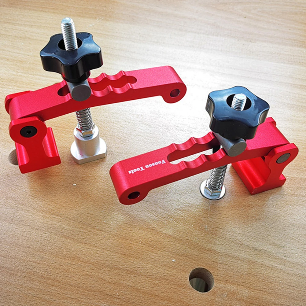 

Woodworking Universal T-Slot Clamps Kit T Track Clamping Hold Down M8 Screw Jig Carpenter Woodworking Table Clamp