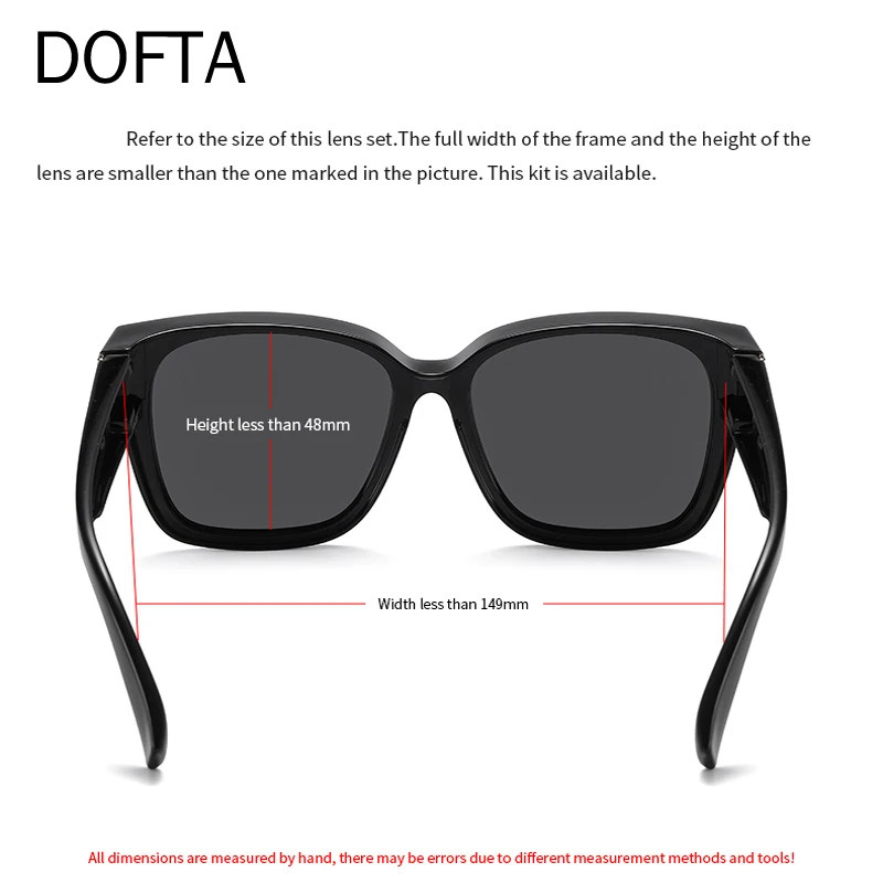 Солнцезащитные очки DOFTA Fit для мужчин и женщин поляризованные линзы 100% защита от