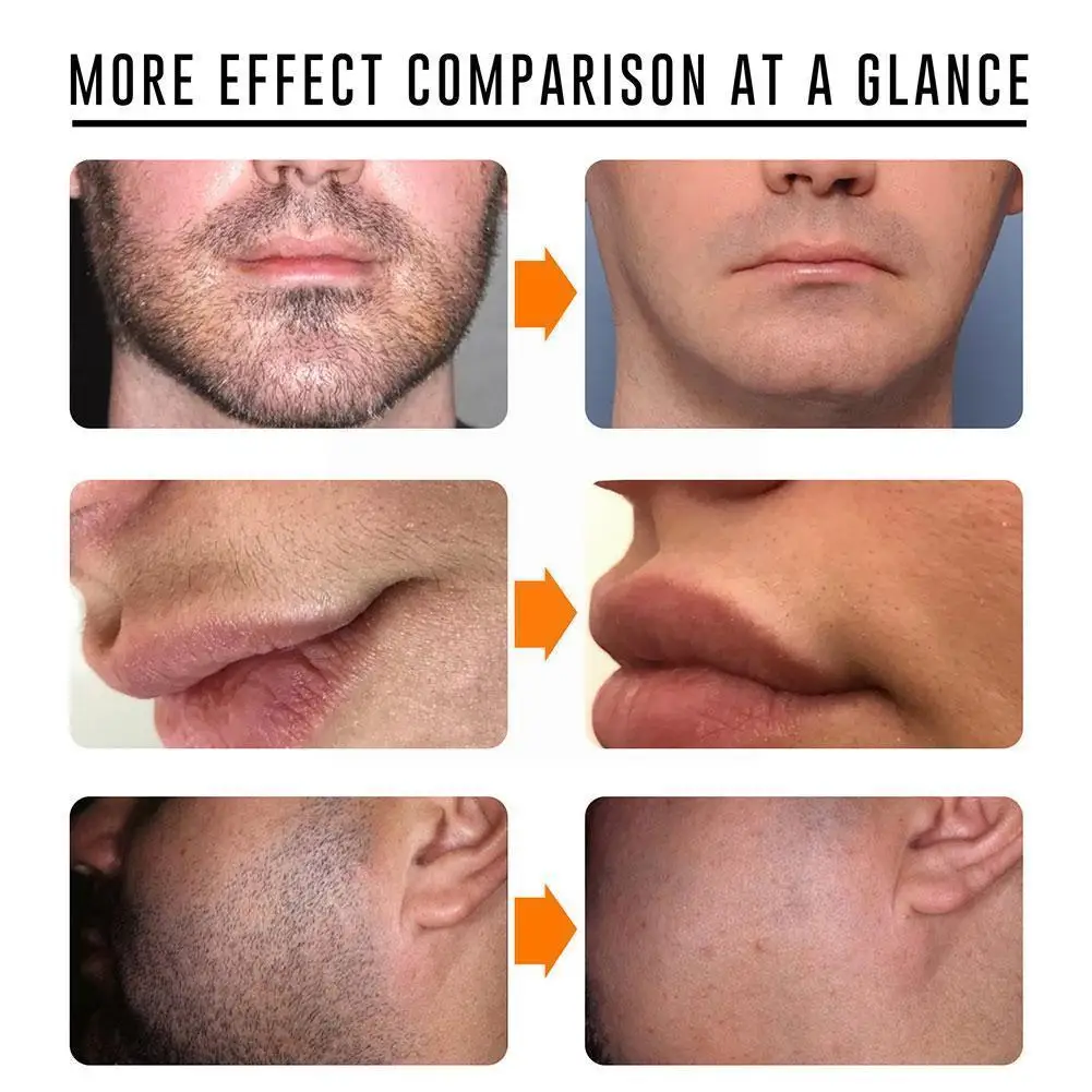 

60ml Man Painless Hair Removal Cream Create Smooth Skin For Arm Legs Body Hair Growth Inhibitor Natural Gentle B4v3