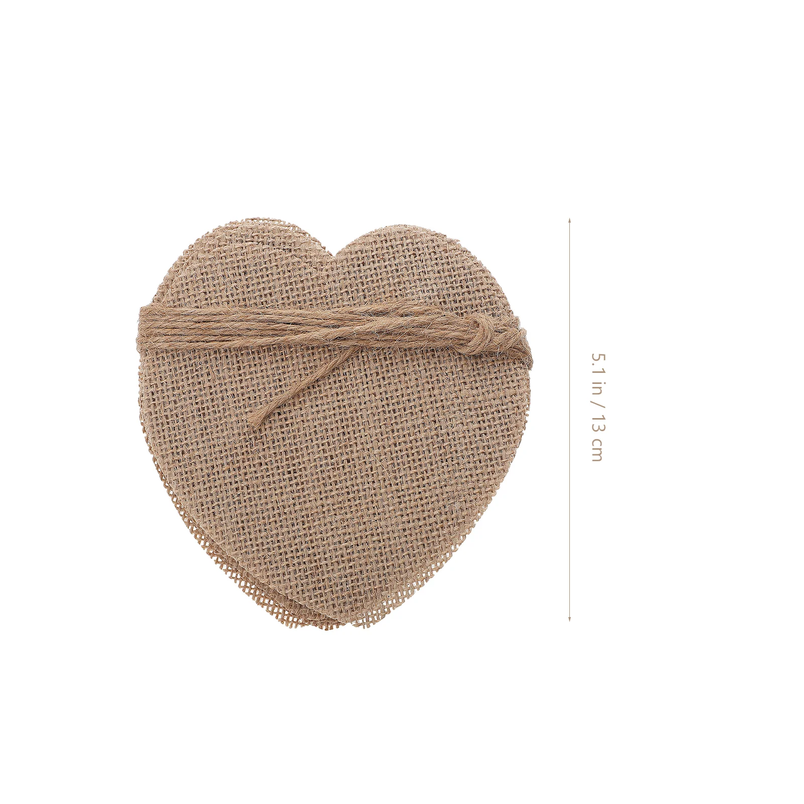 

DIY Heart Shape Bunting Banner Burlap Banner Decorative Blank Bunting Garland Hanging Banner for Party Wedding