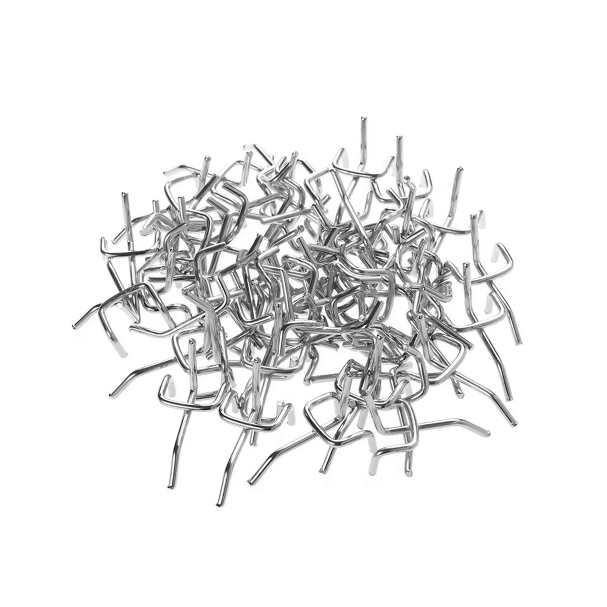 

50 Pcs Peg Board Hooks Garage Work Shop Storage Display Organization Steel Hanging Tool Storage Hooks
