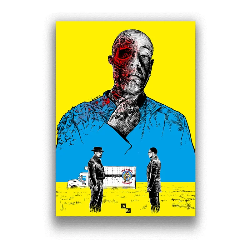 

Breaking Bad Action Figure Movie posters and prints Canvas Painting Wall Art Picture Abstract Decorative Home Decor Tableau