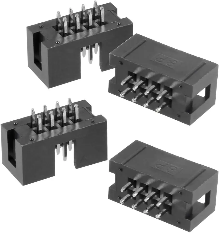 

Keszoox 20Pcs 2.54mm Pitch 2x4-Pin Double Row Straight Box Header Connector PCB Board Socket