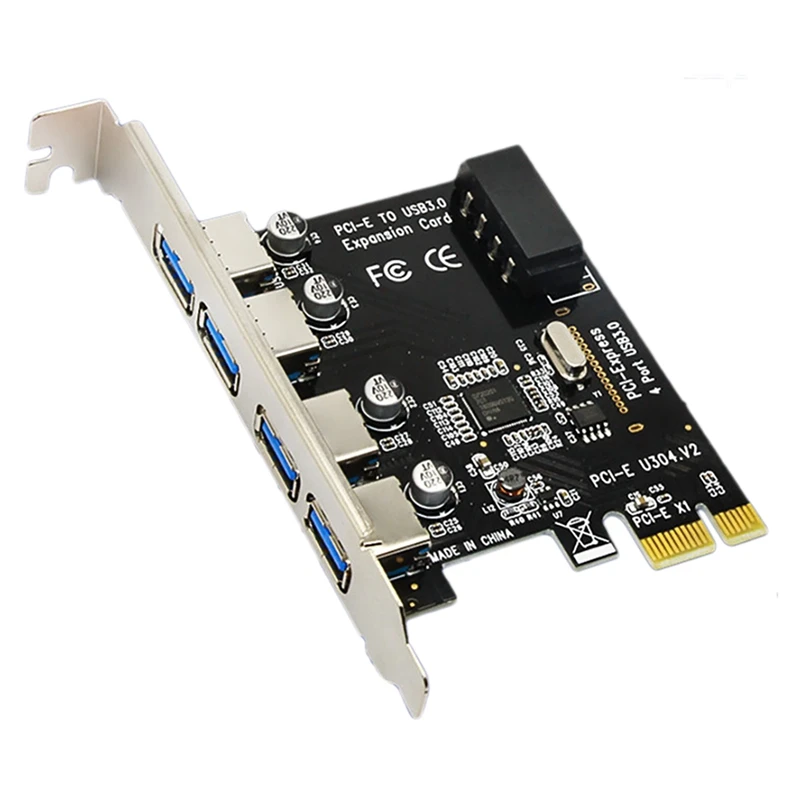 

PCI-E Expansion Card Adapter To USB 3.0 HUB NEC720201 PCI Express Card For Desktop