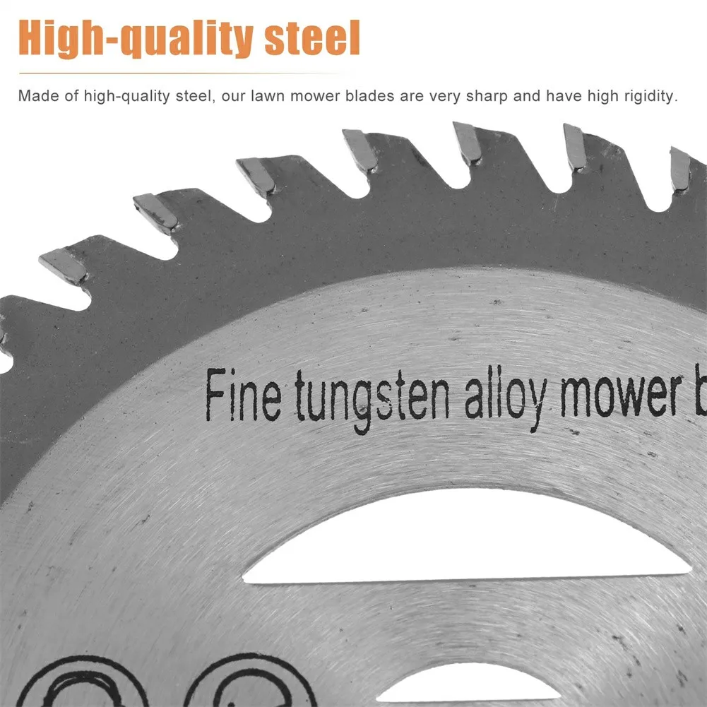 

2pcs 110x1.6x40Tx5mm Grass Trimmer Heads Alloy Round Saw Blade Lawn Mower Circular Blades For Gardens Lawns Parks