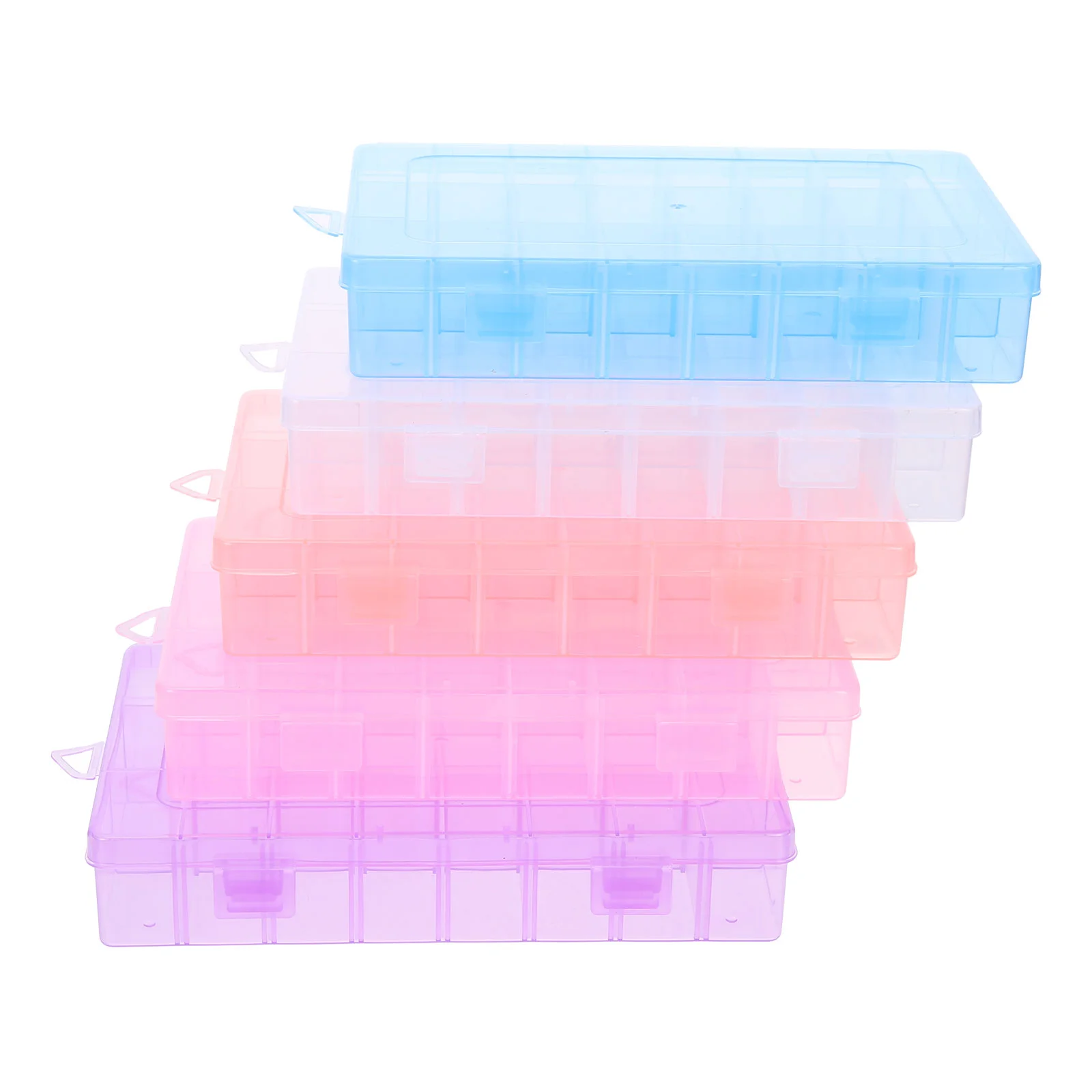 

Box Organizer Storagebead Jewelry Beads Embroidery Floss Grid Medicine Crafts Organizing Holder Clear Craft Case Ring Containers