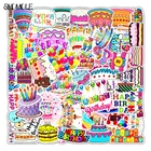 50 шт., наклейки для ноутбука, гитары, скрапбукинга