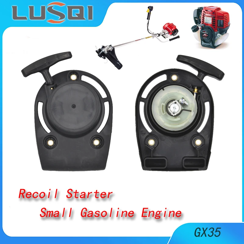 LUSQI Recoil Pull Starter Lawn Mower Engine Gasoline Brush Cutter Start For Honda GX35 GX35NT HHT35S UMC435A