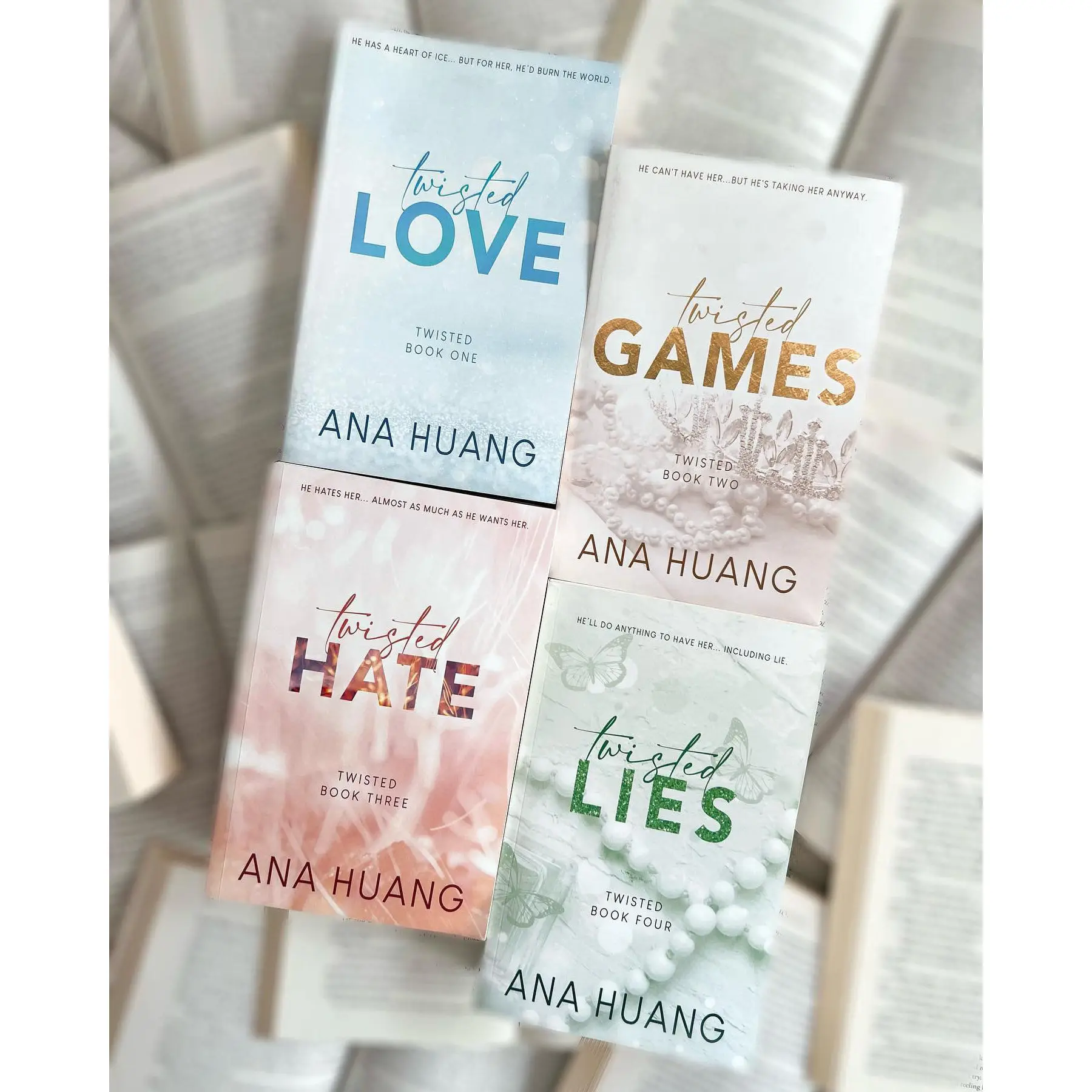 Книга любви скрученная/книга для игр/книга ненавидения/книга лжи Ana Huang книга на