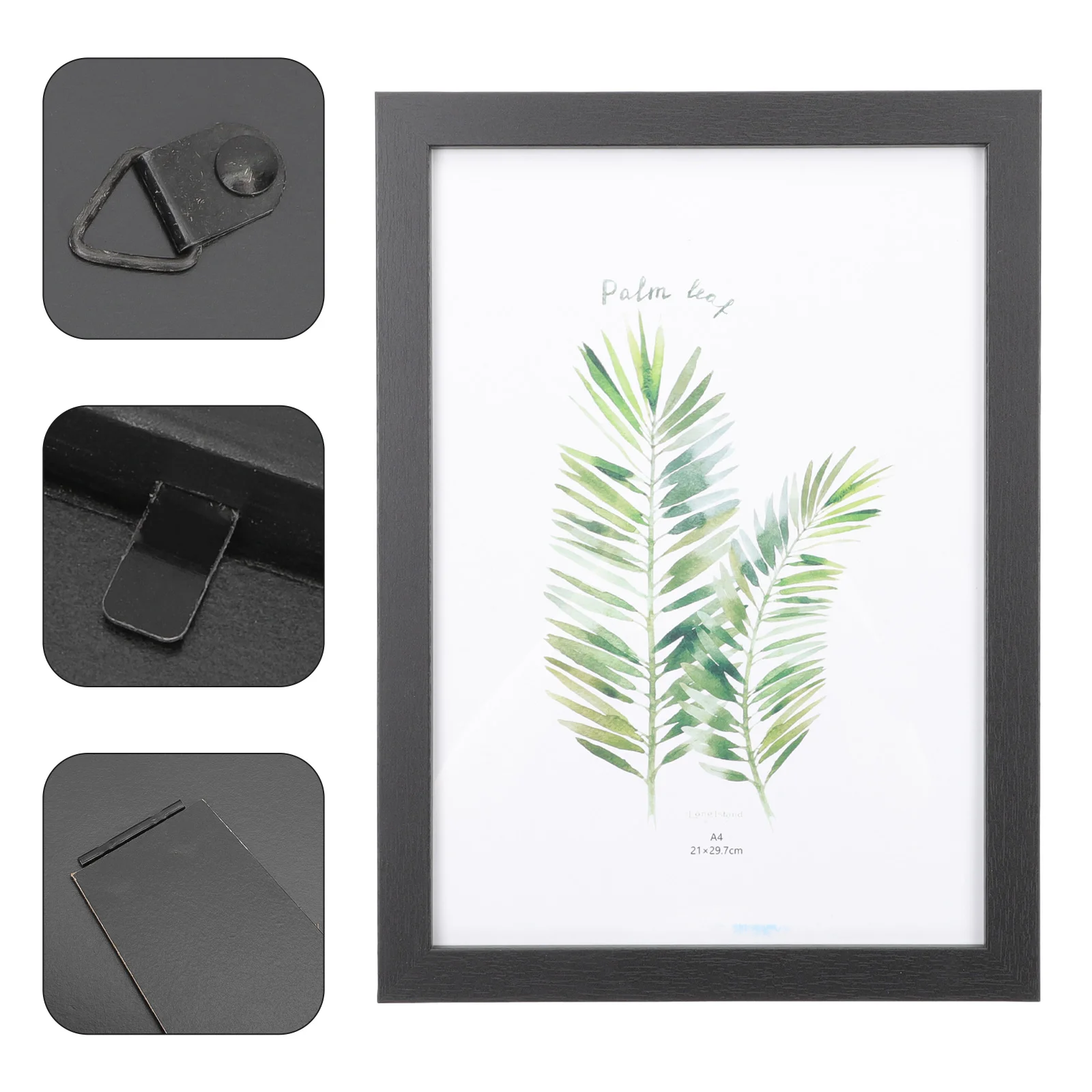 

Vintage Decor Easel Simple Photo Frame Desktop Wall Hanging Display Container MDF Dried Flower Child