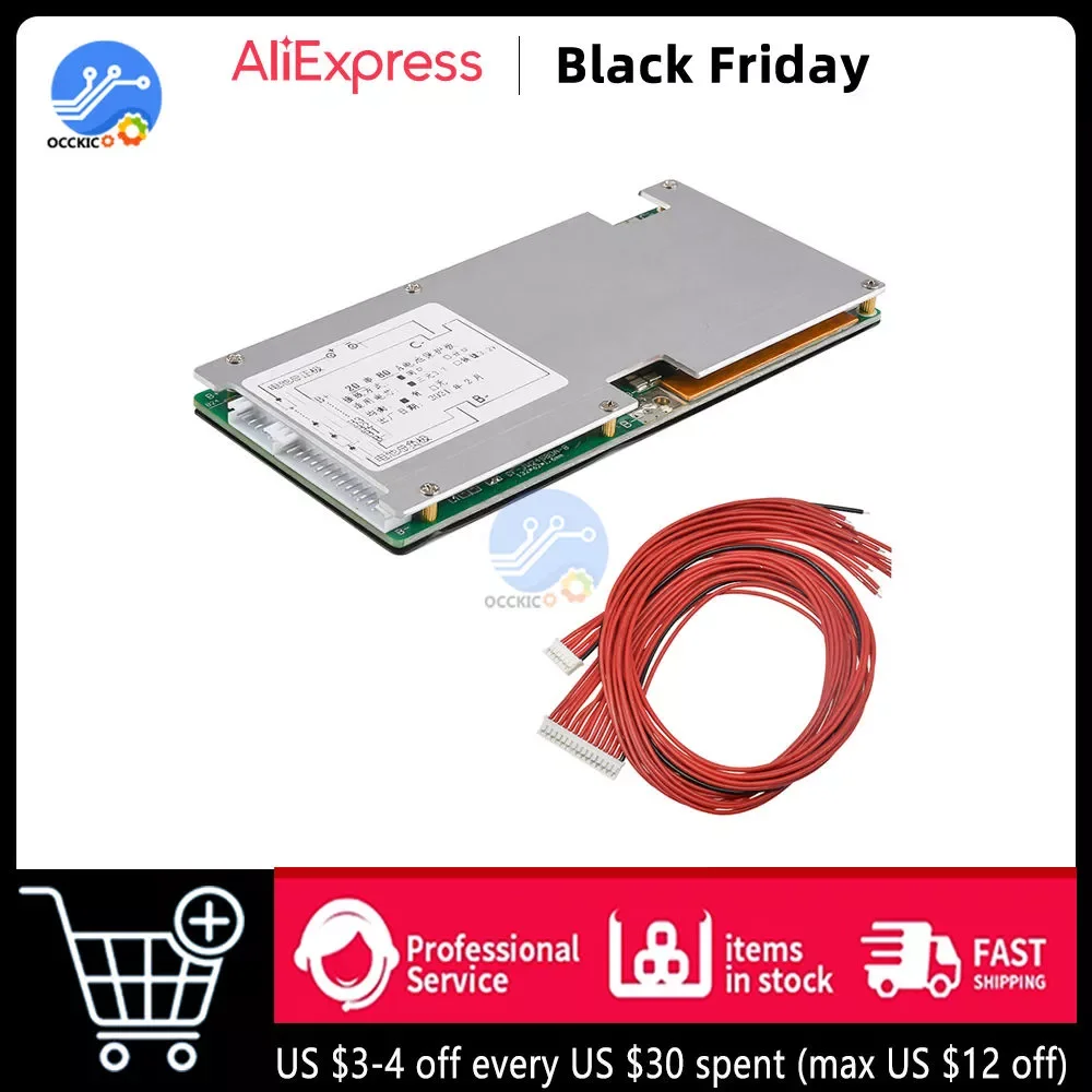 

BMS 20S 72V 45A/80A 18650 Lithium Battery Protection Board PCB Battery Active Balancer Charger Power Bank Charging supply