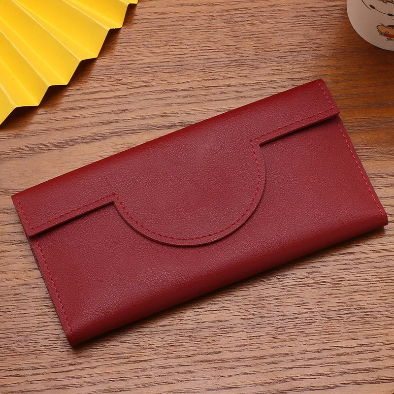 New Women Wallet Credit Card Holder Leather Colorful Long Purse Exquisite Female Card Case Money Bag Rend Fashion Ladies Wallet
