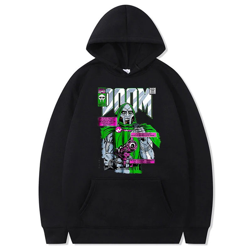 

MF DOOM Hoodie Men Fashion Doom Sweatshirts Hoodies Hip Hop Loose Hoody Tracksuit Women Unisex Streetwear Long Sleeve Clothes