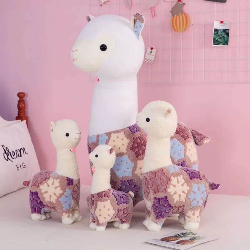 

Zqswkl 40/50/60 см Милая мультяшная кукла-альпака, плюшевая игрушка, подушка, детские рождественские игрушки, куклы для девочек, подарок на день ро...