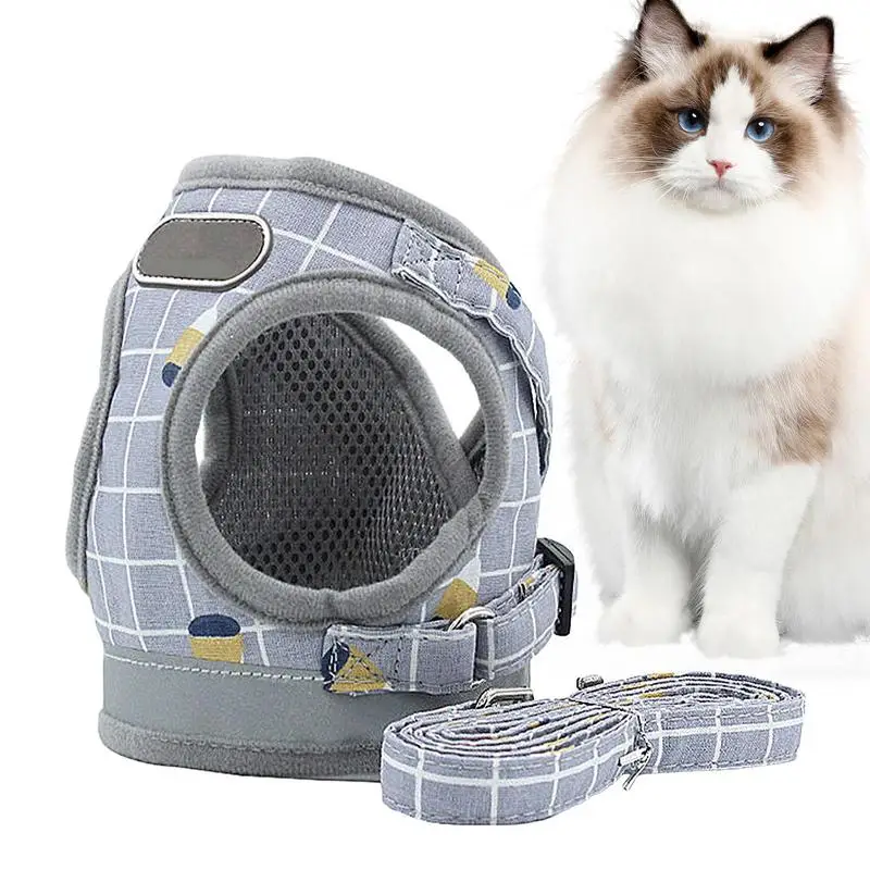 

No Pull Cat Harness No Pull Vest Harness For Pets Escape Prevention Pet Supplies For Strolling Traveling Outing Camping Festival