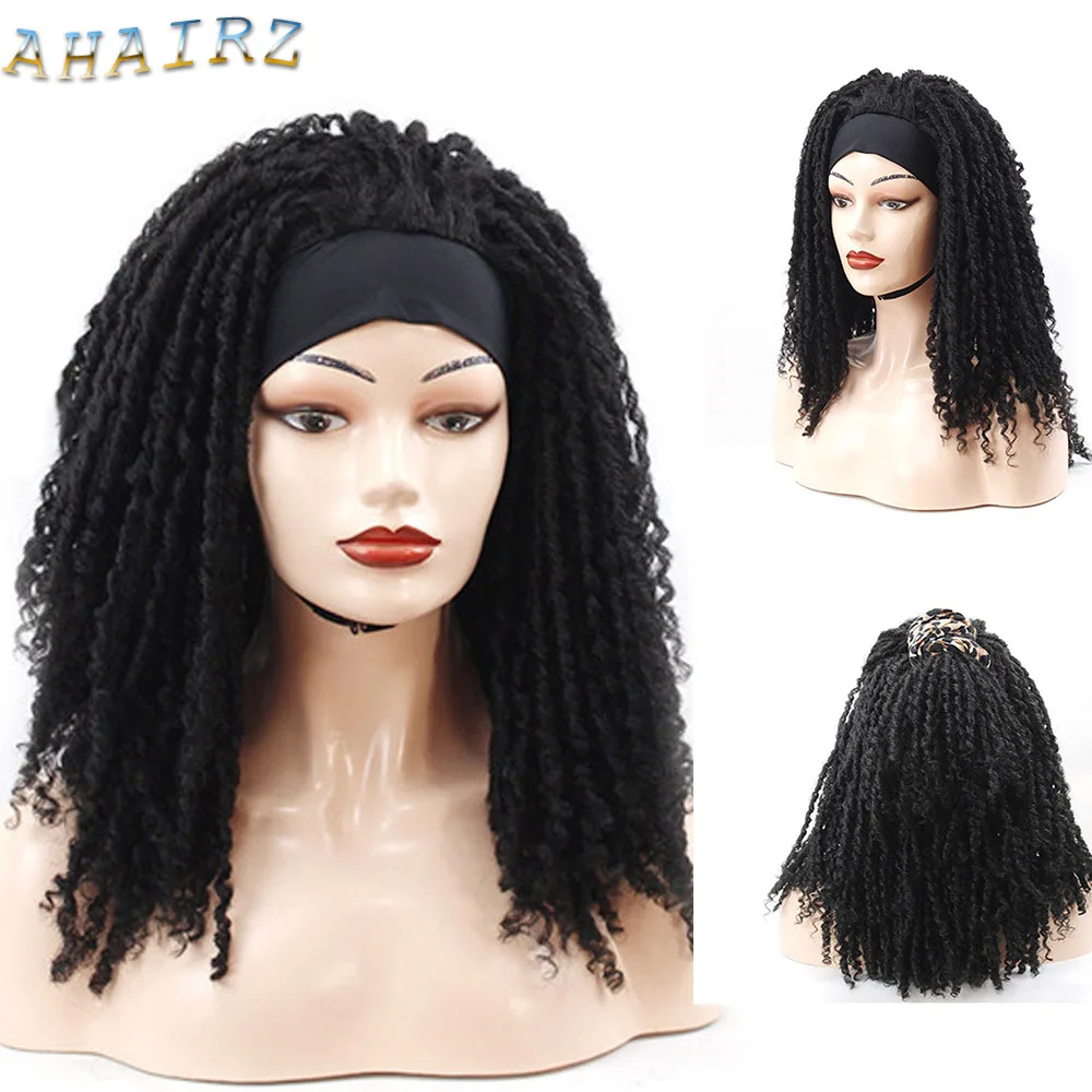 

Повязка на голову AHAIRZ длинный коричневый дредлок синтетический парик низкотемпературный волоконный парик для афро женщин ежедневное испо...