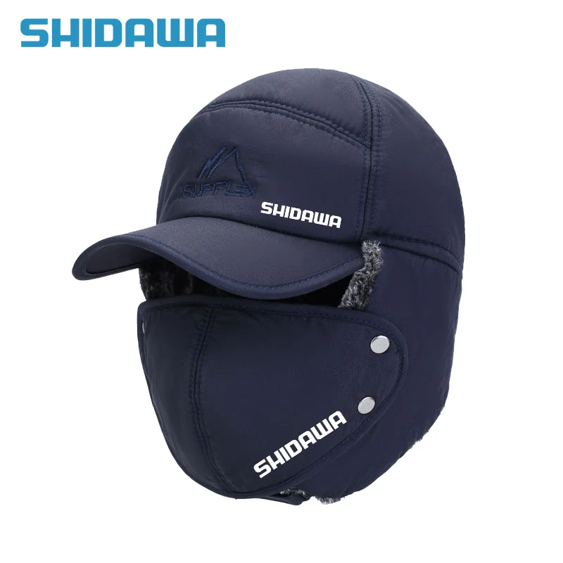 Мужская зимняя рыболовная Кепка Shidawa велосипедные шапки для защиты ушей на
