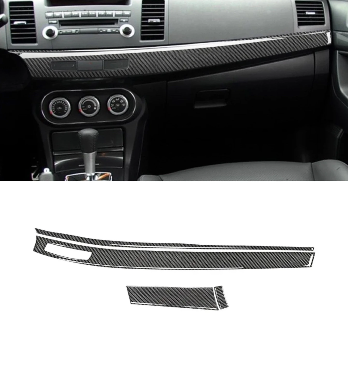 Углеродное волокно для Mitsubishi Lancer 2008 2009 2010 2011 2012-2013 4 шт. наклейки салона автомобиля