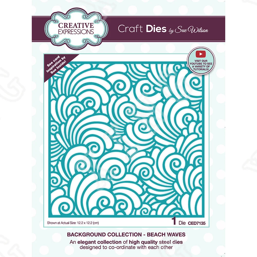 

New Collection Beach Waves Metal Cutting Dies Scrapbook Diary Decoration Stencil Embossing Template Diy Greeting Card Handmade
