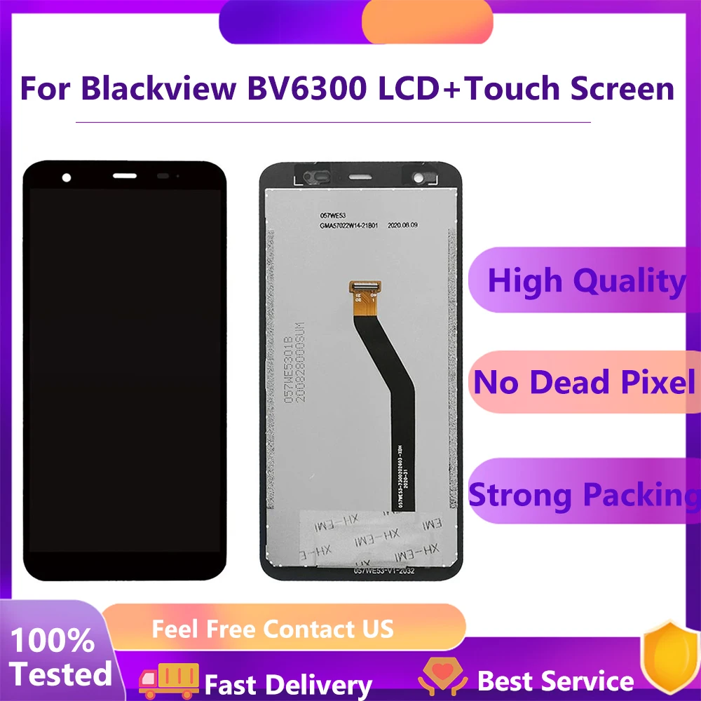 

1440x720 100% Полный новый дисплей сенсорный экран ЖК-дисплей в сборе Blackview BV6300/ BV6300 Pro Мобильный телефон ЖК-дисплей V01