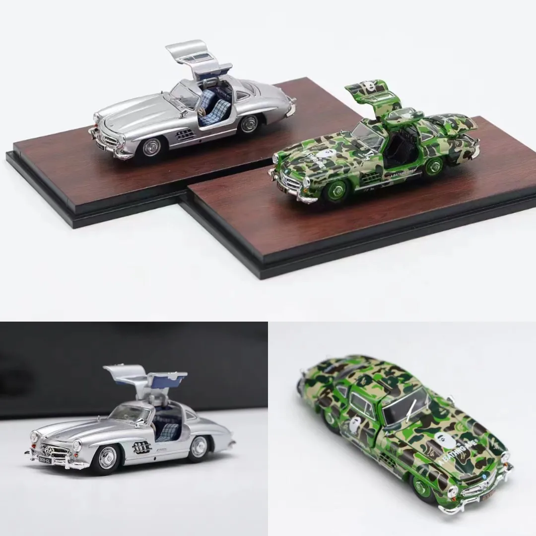 

Отлитый под давлением металлический серебристый автомобиль BSC 1:64 MB 300SL