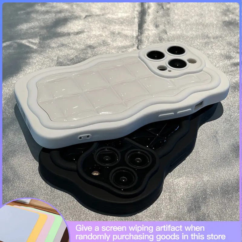 

Luxury Premium Sensing Airbag Wave Phone Case Suitable for IPhone14Promax 13promax 12 Silicone Anti-fall Protection Phone Case