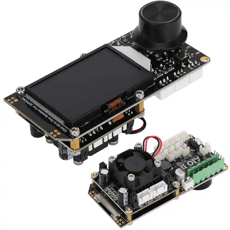 

Плата контроллера 3D-принтера Высокая точность AIO II V3.2 встроенный 32-битный MCU 256 Microstep ST820 Штатив для привода