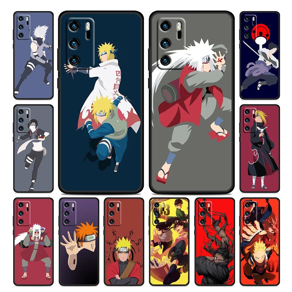 

Anime Naruto Pain Cool For Huawei P50 P20 P30 P40 5G P10 Pro Lite E Plus P9 Lite Mini Silicone Soft TPU Black Phone Case Cover