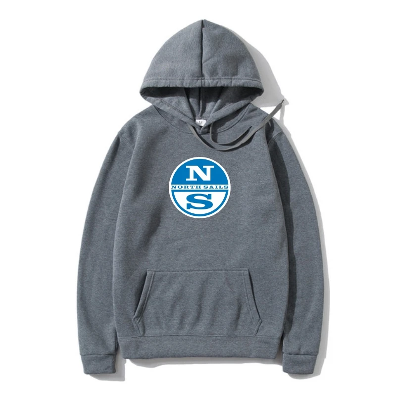 

North Sails Logo Black Outerwear Mens Hoody