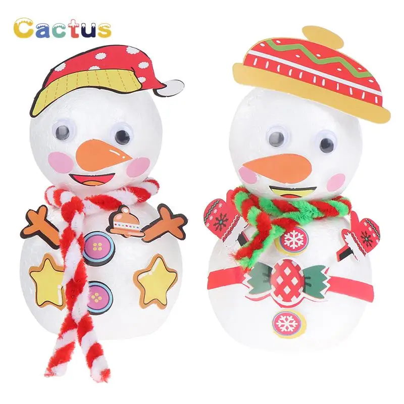 

1Set DIY Snowman Material Christmas Ornament FunnyPack Gift Pack Kids Educational Toy Parent-child Handicraft