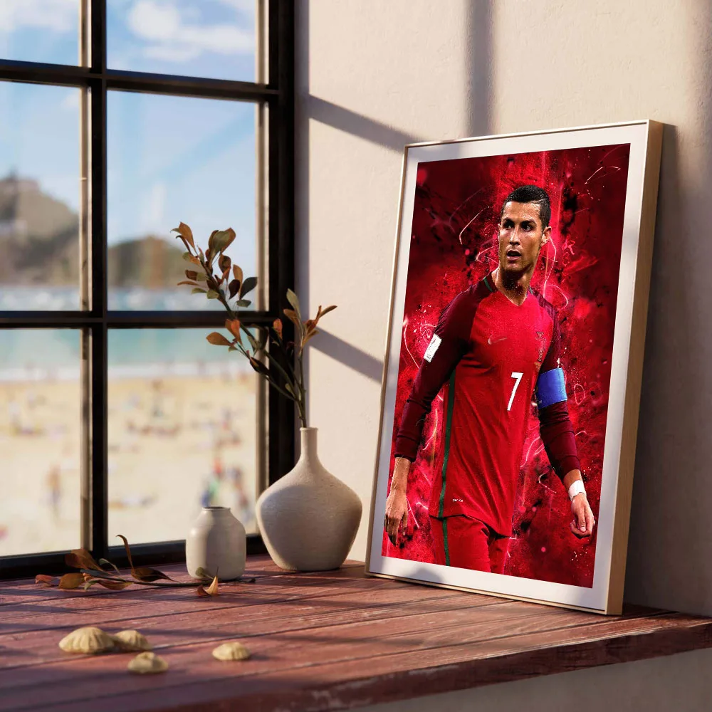 

C-Cristiano R-Ronaldo CR7 постер постер художественная роспись настенная живопись украшение дома стены винтажный принт картина декор комнаты без рамки подарок