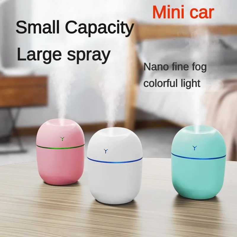 

220ML Mini Air Humidifier USB Aroma Essential Oil Diffuser For Home Car Ultrasonic Mist Maker with LED Color Night Lamp Diffuser